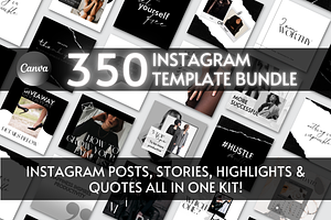 Black & White Instagram Template