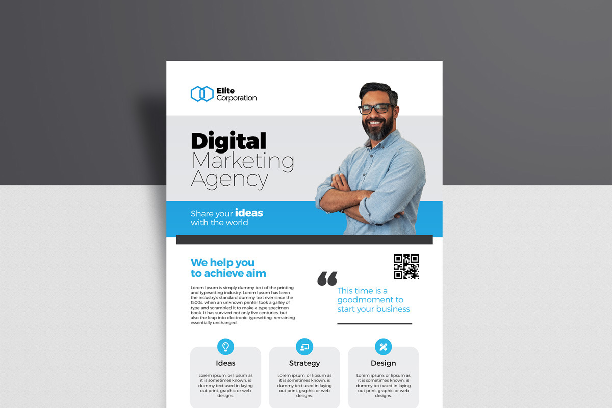 Digital Agency Flyer, a Flyer Template by Design'sTRIBE (Photo 2 of 4)