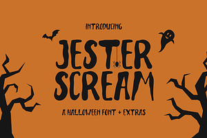 Jester Scream A Halloween Font