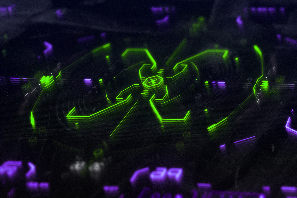 Cyber - Futuristic Neon Display, a Texture Graphic by Studio 2am (Photo 6 of 9)