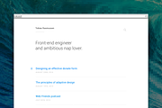 Thoughts WordPress theme, a WordPress Template by Pixel Revel (Thumbnail 1 of 5)