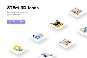 STEM 3D Icons