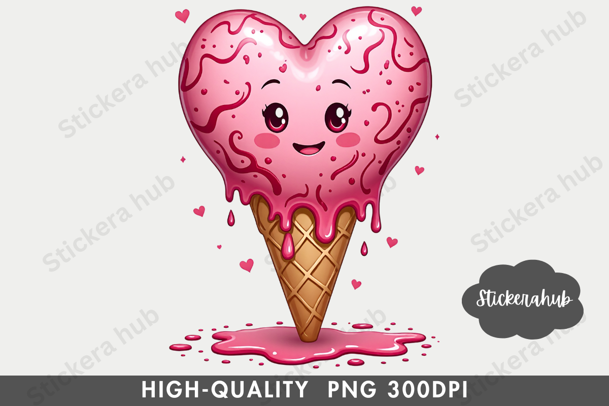Cute Valentine Clipart Png, a Seasonal Illustration by Stickera Hub (Photo 6 of 15)