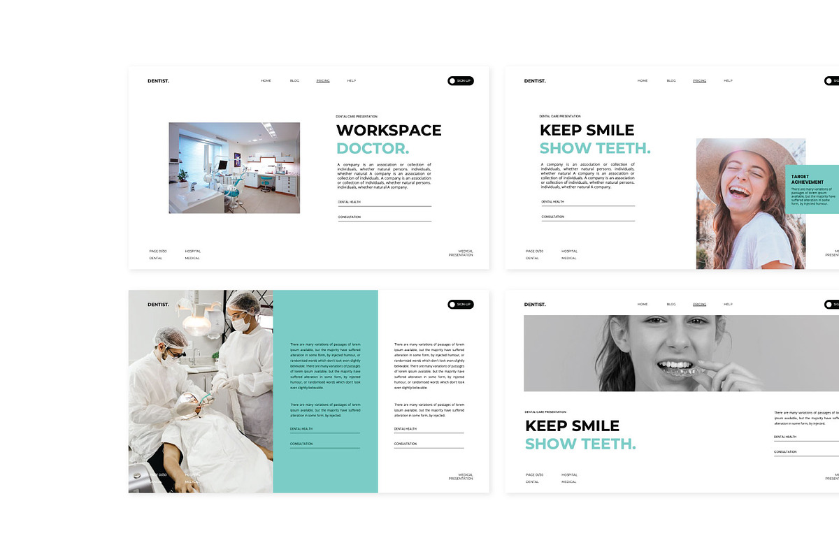 Dentist Presentation Template, a Presentation Template by Universitype (Photo 4 of 9)
