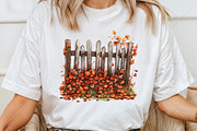 Whimsical Autumn Fence Clipart, a Seasonal Illustration by Canvas Craft (Thumbnail 6 of 10)