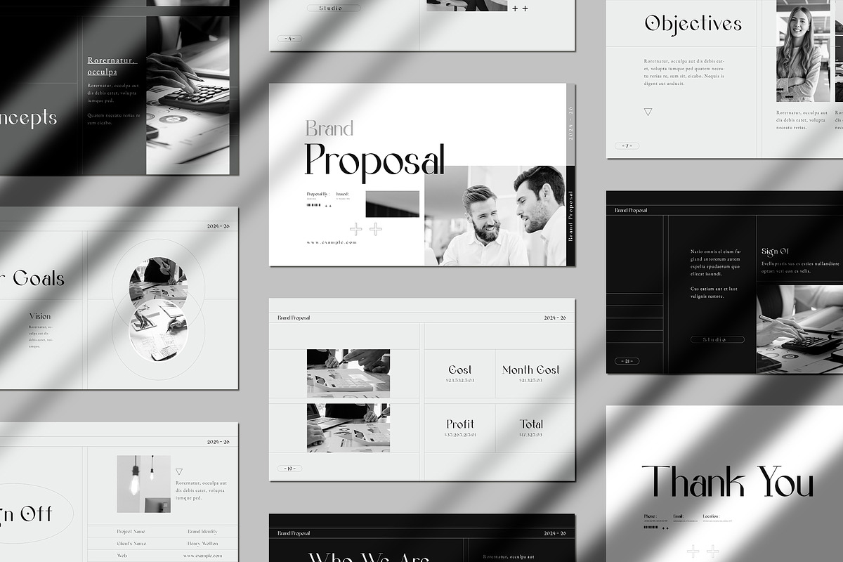 Brand Proposal Template, a Presentation Template by White Graphic (Photo 8 of 8)