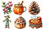 Watercolor Fall Sublimation Clipart, an Illustration by OK Design (Thumbnail 3 of 5)
