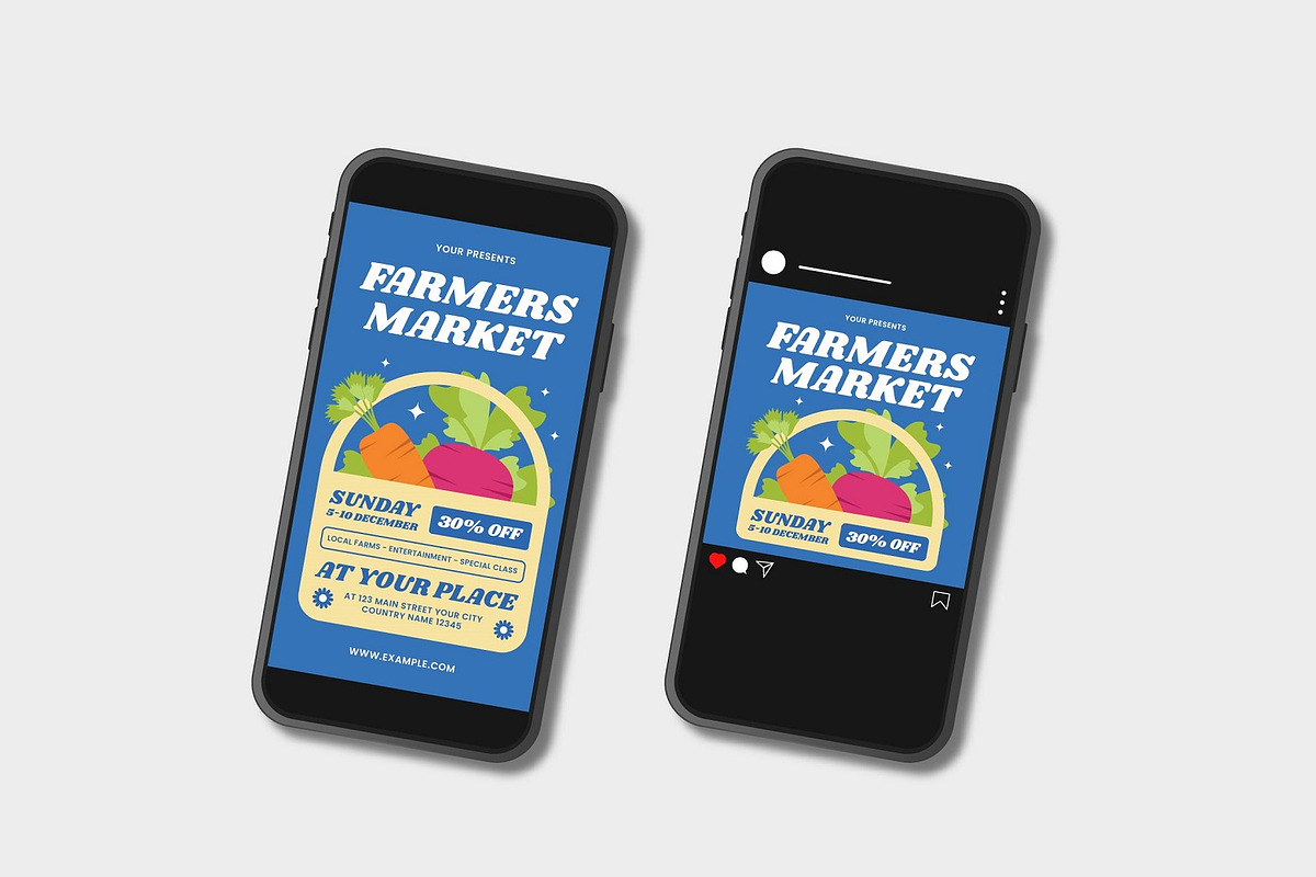 Farmers Market Flyer Set, a Flyer Template by Patria Ari (P4tcreativa) (Photo 3 of 4)