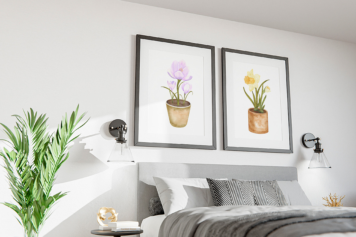 Houseplants Watercolor Collection, a Decorative Illustration by Aurella Art (Photo 7 of 15)