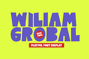 Wiliam Grobal, a Sans Serif Font by Gatype (Thumbnail 1 of 10)
