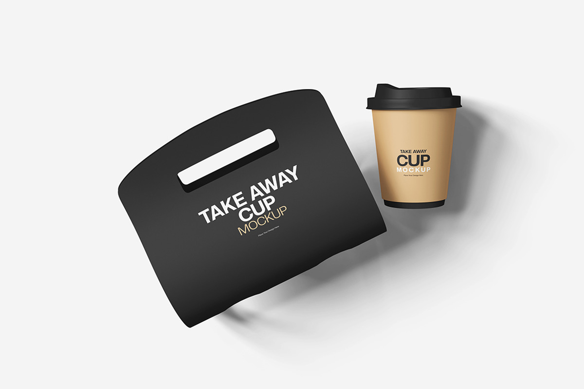 Coffee Cup Holder Mockup, a Product Mockup by MrLetters (Photo 3 of 5)