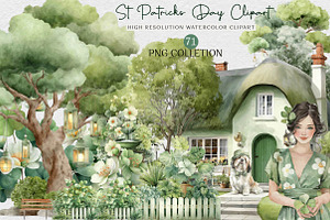 St Patricks Day Clipart Bundle, an Illustration by DreamCafeArt