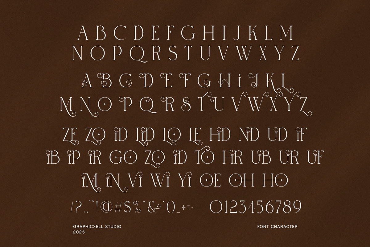 Virlone Elegant Serif Font, a Serif Font by Graphicxell (Photo 8 of 8)