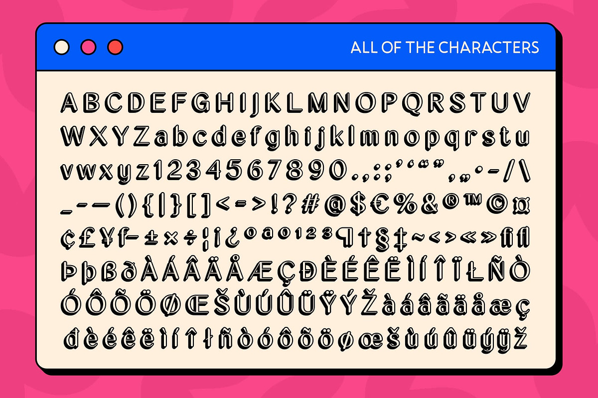 Impana Rounded 3D, a Sans Serif Font by Craft Supply Co. (Photo 8 of 8)