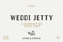 Weddi Jeddy - Latine & Cyrillic Font