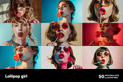 Lollipop girls. 90 images, a Person Illustration by Handmadefont (Thumbnail 12 of 16)