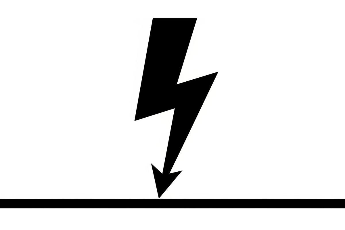 Lightning Power Symbol Silhouette, an Illustration by hafijul (Photo 11 of 15)