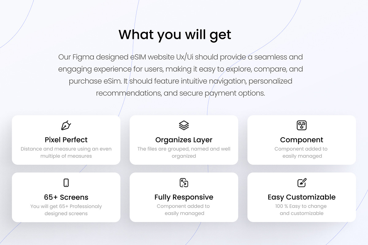 Global eSIM App Ui/Ux Kit, an UI Kit Template by aliakram (Photo 6 of 9)
