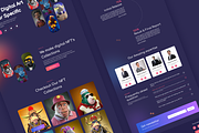 NFT's Platform, a Landing Page Template by Design Lab (Thumbnail 2 of 2)