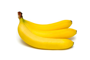 3 bananas isolated, a Photo by saiko3p