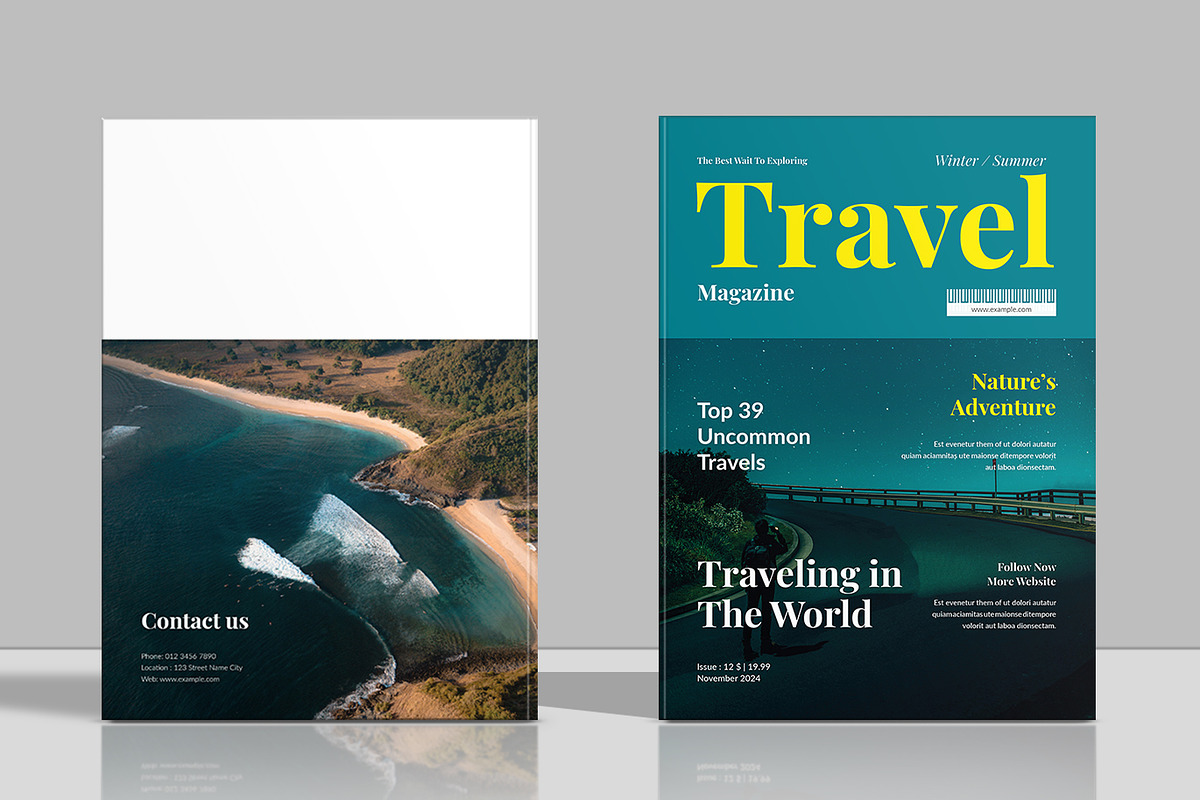 Travel Magazine Template, a Magazine Template by Spark_Creative (Photo 11 of 14)