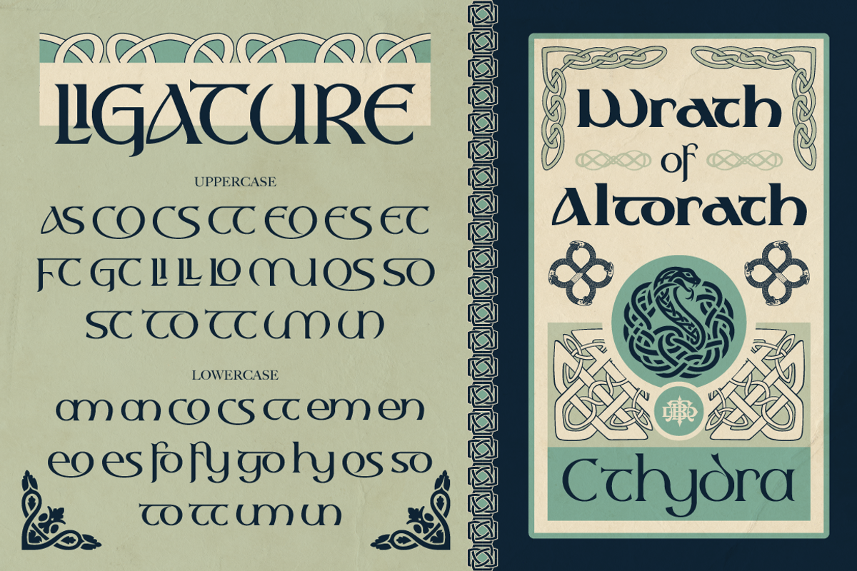 Sealgair, a Serif Font by Burntilldead (Photo 6 of 11)