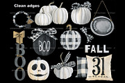 Watercolor buffalo plaid halloween, a Seasonal Illustration by ArtfulStudio (Thumbnail 8 of 8)