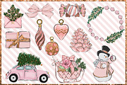 Christmas Clipart Png set, a Decorative Illustration by The GG Shop (Thumbnail 3 of 9)
