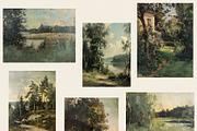 Old oil paintings - Vintage art, a Background Graphic by Pamyatka Shop (Thumbnail 6 of 8)