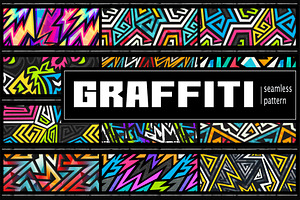 Graffiti geometric pattern pack