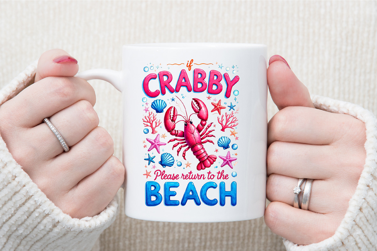 If Crabby Please Return To The Beach, a Seasonal Illustration by Sublimation Artist (Photo 7 of 9)