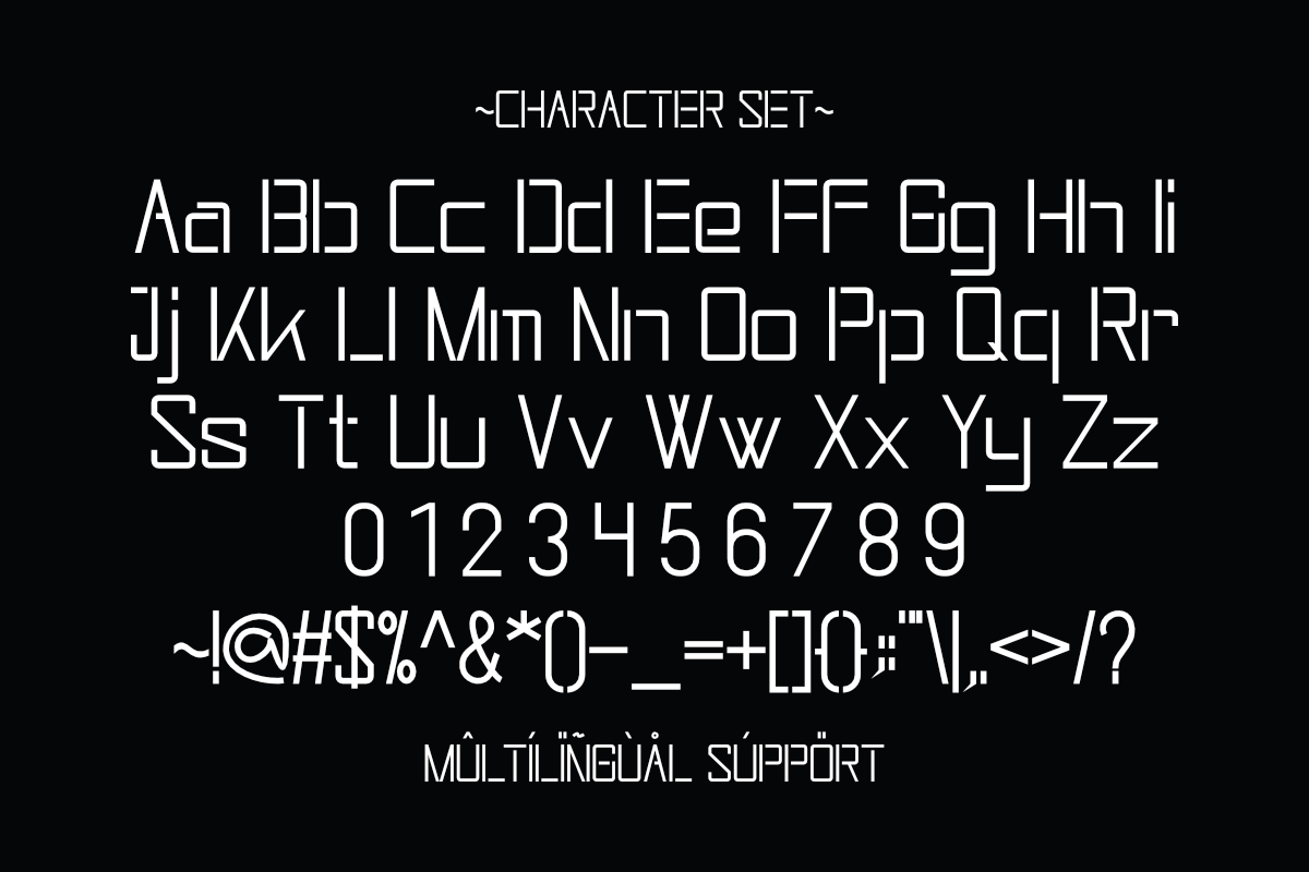 Futuristic - Display Font, a Sans Serif Font by Pian45 Studio (Photo 2 of 6)