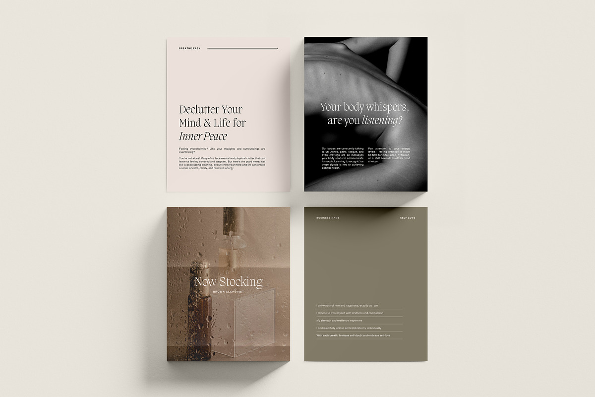 170 Wellness Canva Templates, a Social Media Template by Sikoya Design (Photo 9 of 10)