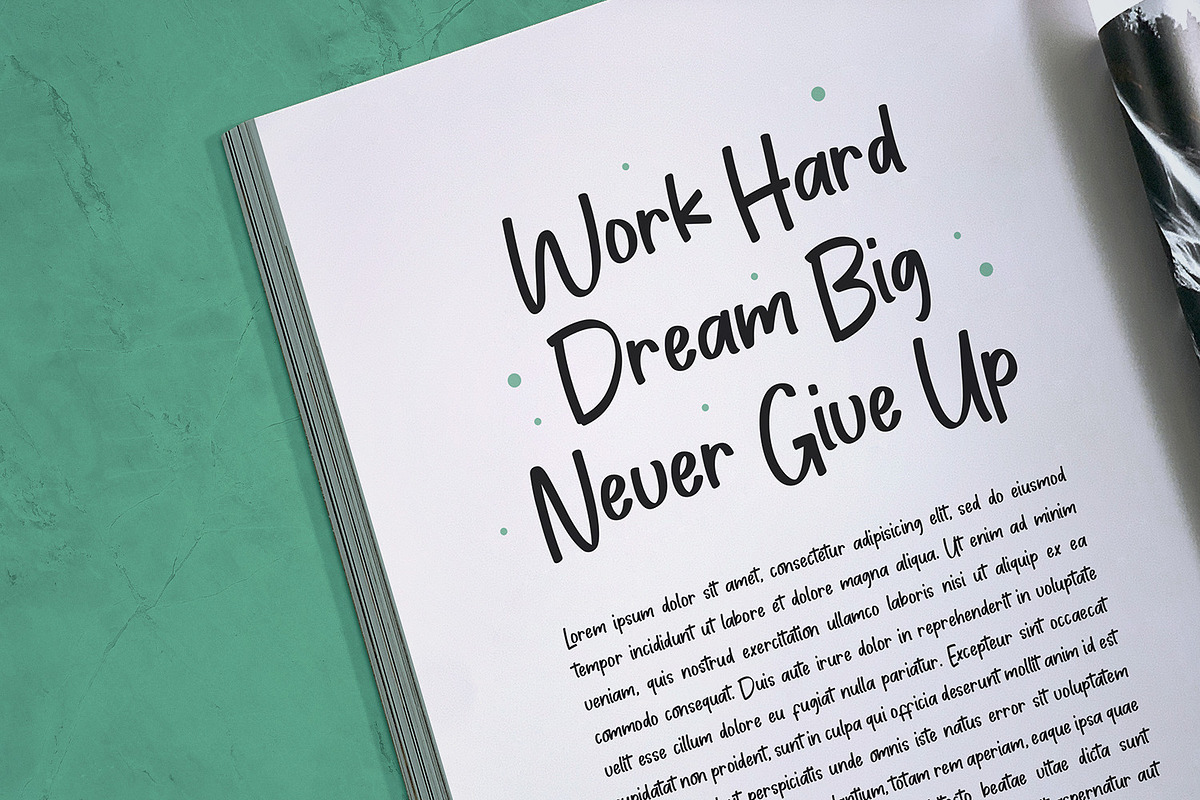 Blank Notes Handwritten Marker Font, a Font by Pixesia Studio (Photo 4 of 15)
