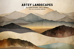 Artsy Landscapes, a Decorative Illustration by Digital Art Creations