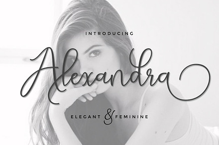 Alexandra script, a Script Font by cooldesignlab