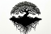 Elegant dream tree silhouette design, a Healthcare Illustration by Amazin_art (Thumbnail 33 of 49)