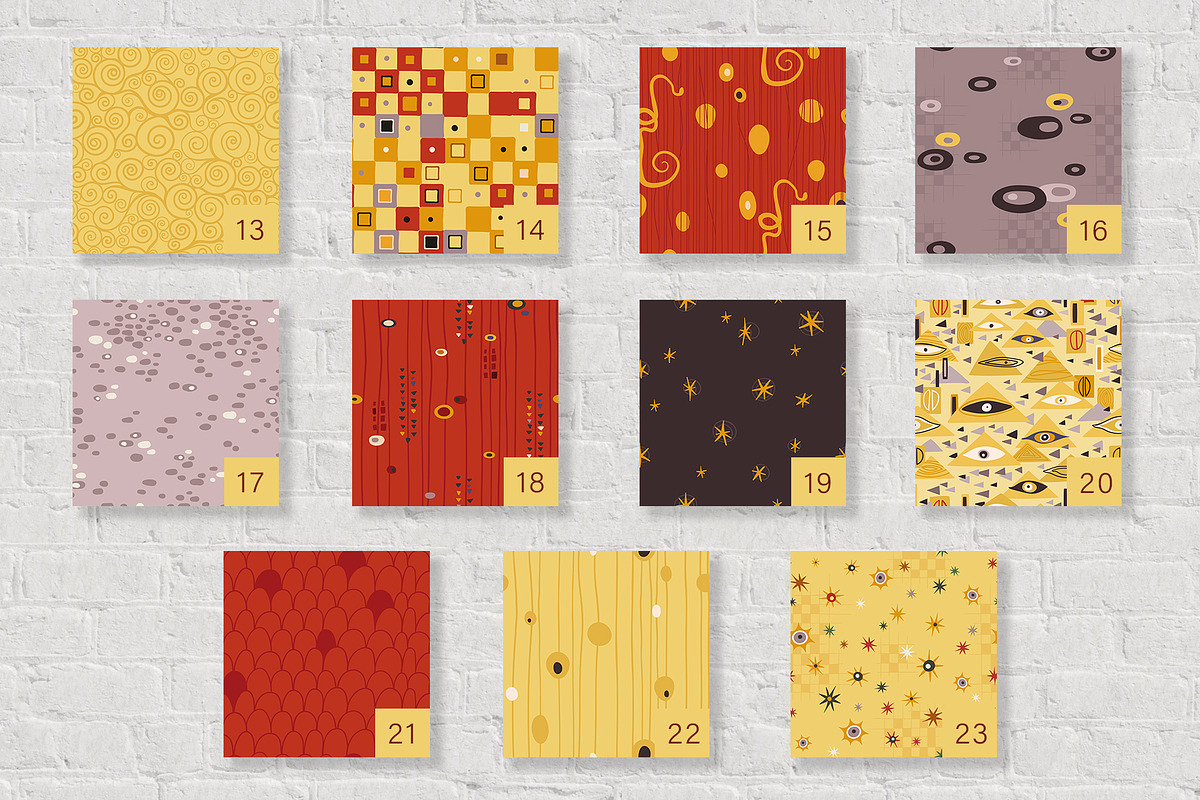 Klimt inspired patterns collection, a Pattern Graphic by My Space Garden (Photo 4 of 13)