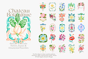Chateau Botanique Clipart Set, a Decorative Illustration by Patishop Art (Thumbnail 9 of 14)