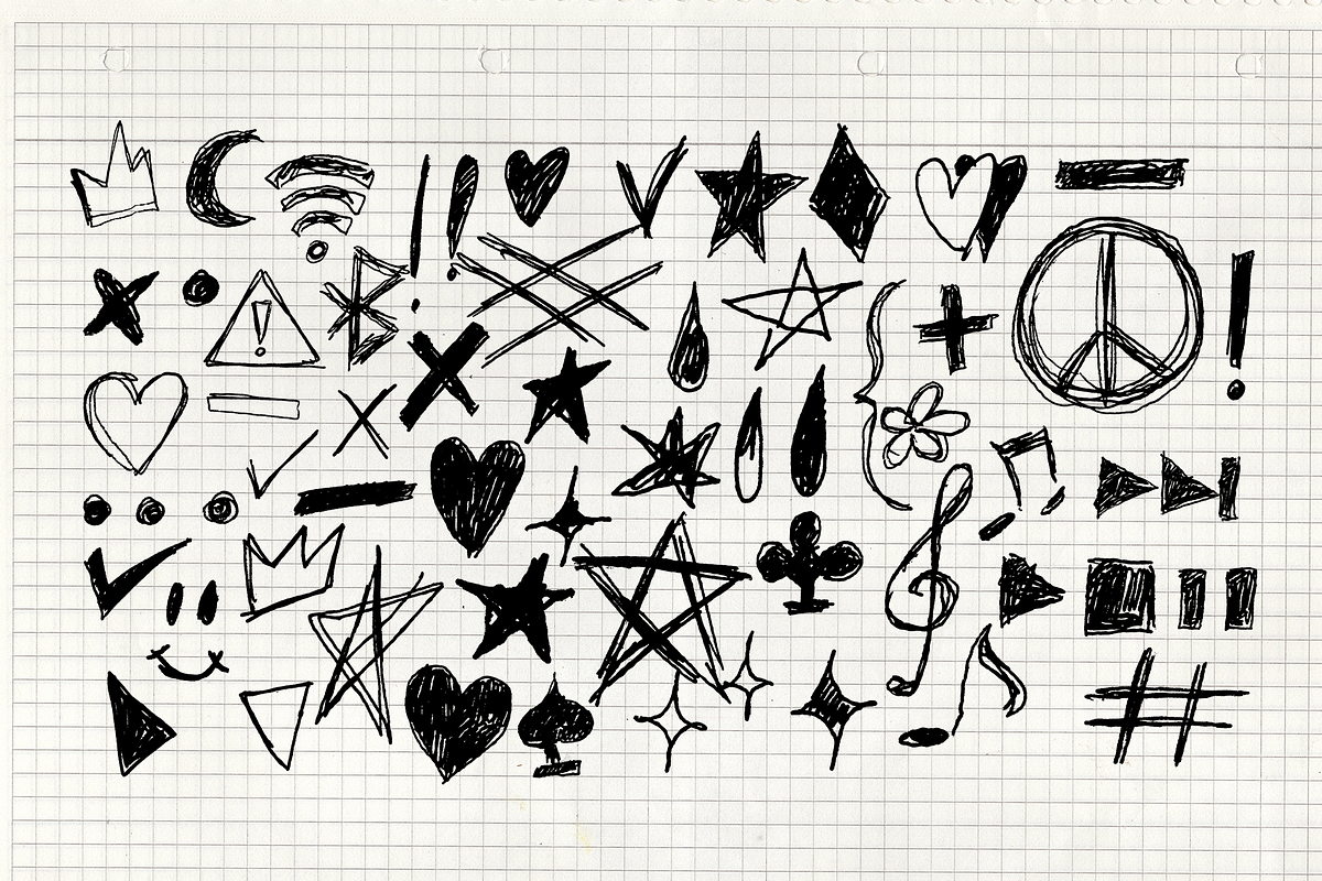 Vector Scribbles and Paper Scraps, a Texture Illustration by GRPXSTORE (Photo 11 of 13)