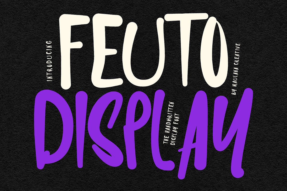 Feuto Handwritten Display Font, a Handwritten Font by Maulana Creative (Photo 1 of 7)