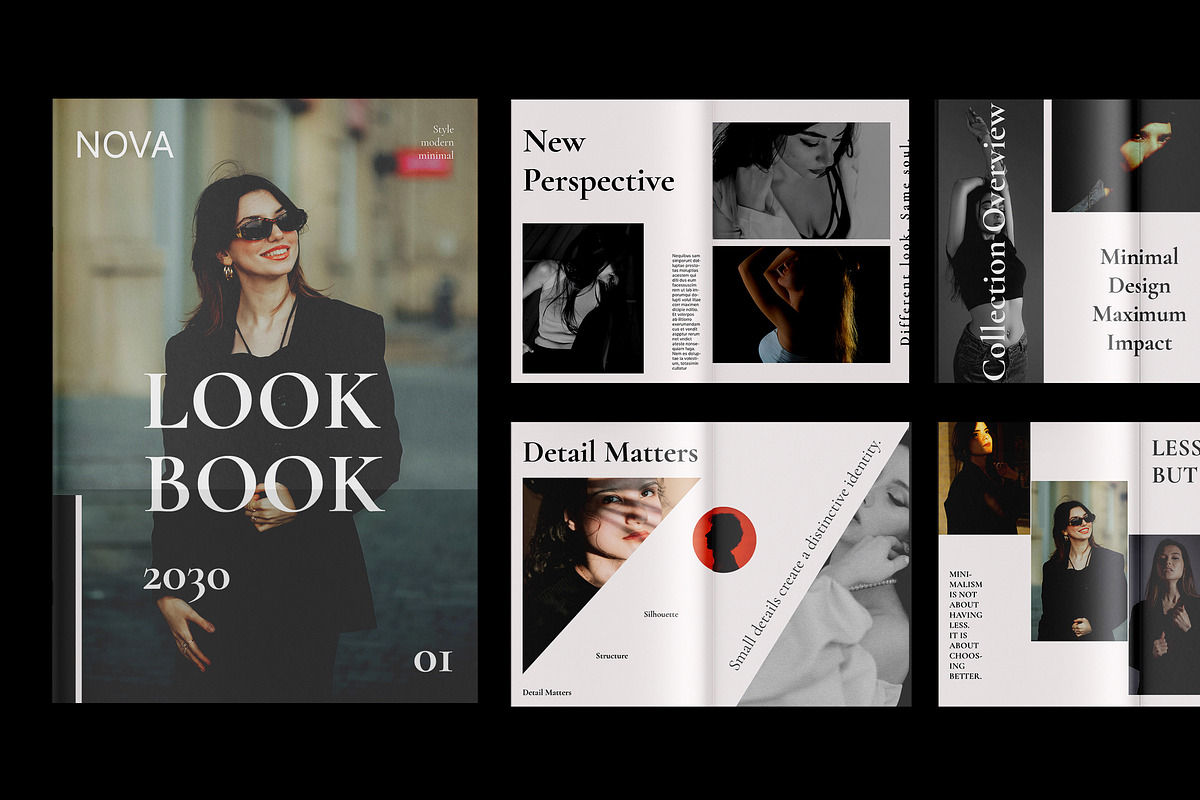 Fashion Look Book Template, a Magazine Template by Devators (Photo 2 of 8)