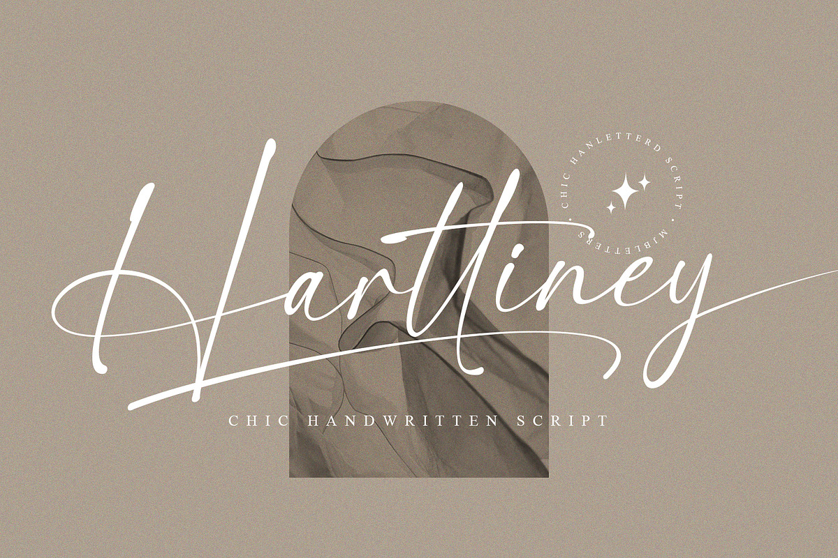 Harttiney - Handwritten Script, a Script Font by MJB Letters (Photo 1 of 10)