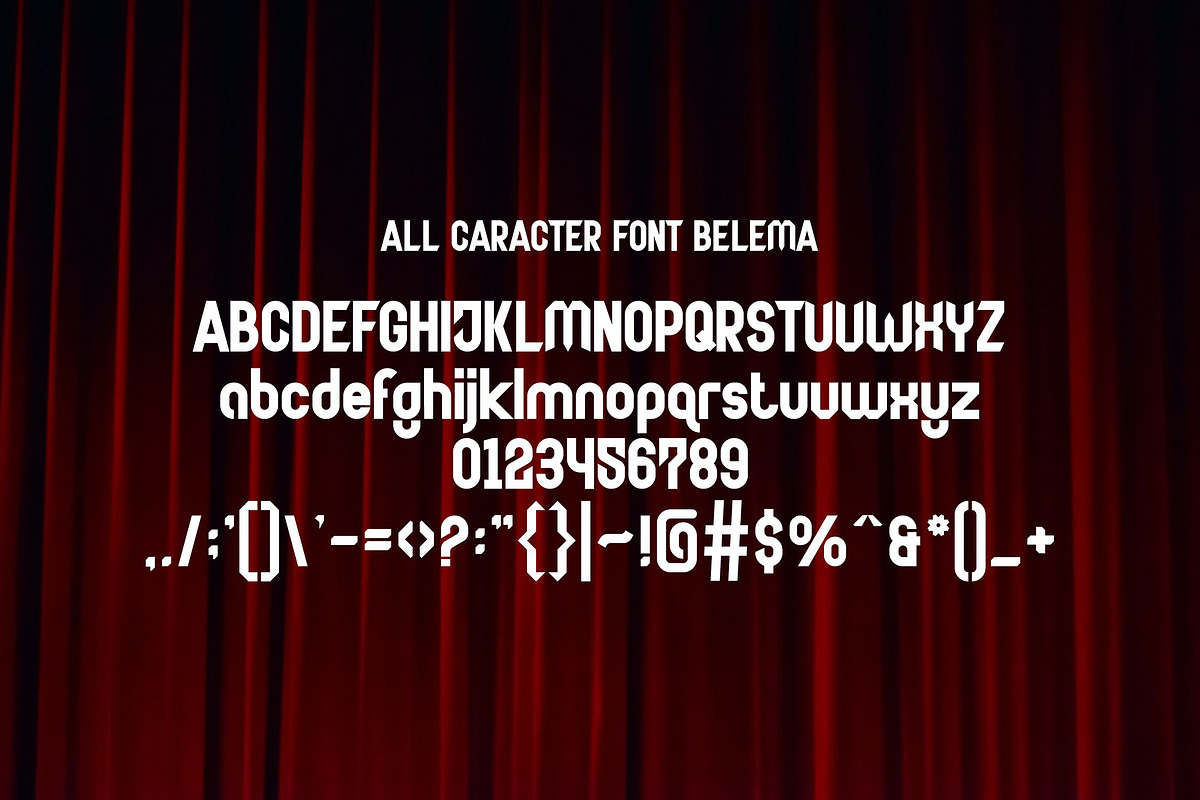 Belema, a Sans Serif Font by riotama85 (Photo 2 of 5)