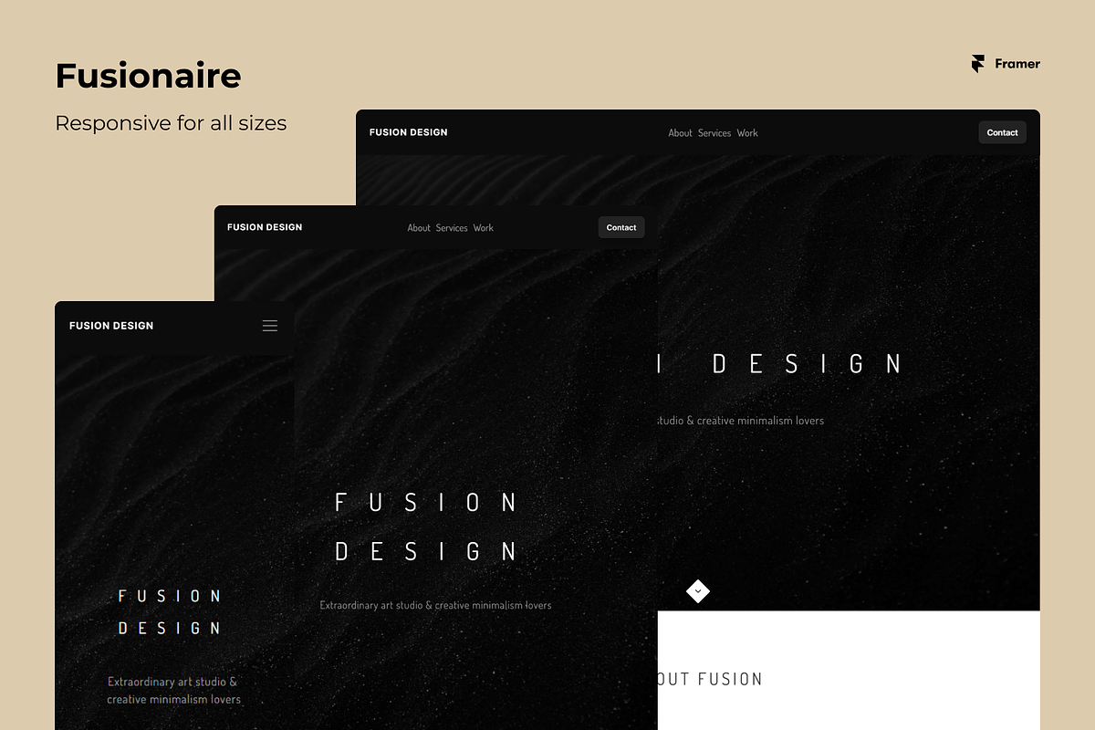Fusionaire — Framer Website Template, a Landing Page Template by Helpful Hues (Photo 2 of 3)