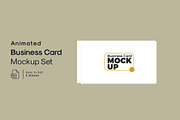 Animated Business Card Mockups, a Print Template by Modern Studio (Thumbnail 1 of 7)