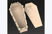 3D Coffin Box Laser Cutting Files, an Object Graphic by ThemeXDigital (Thumbnail 4 of 8)