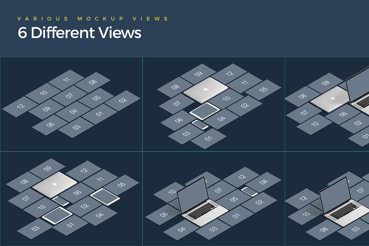 Isometric Website Mockup, a Device Mockup by KL-Webmedia (Photo 5 of 5)