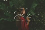 Jalry Script Font, a Script Font by JNJ Studio (Thumbnail 1 of 8)