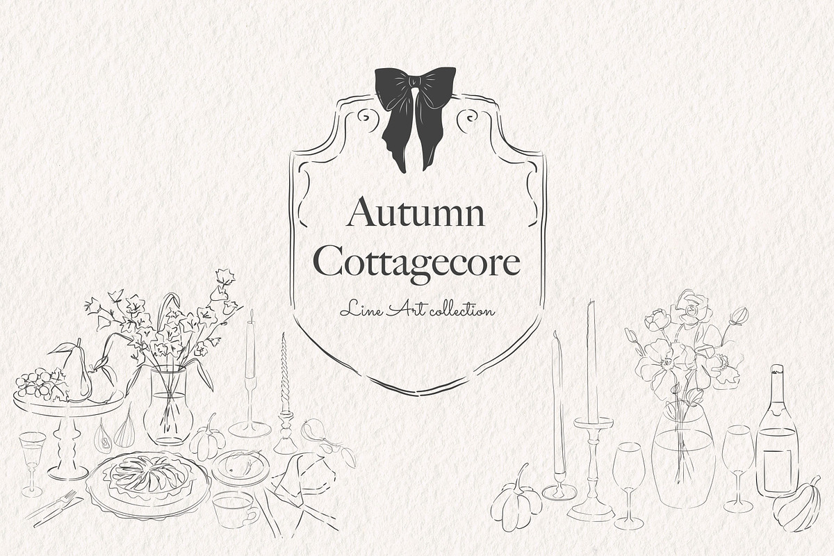 Autumn Cottagecore - Fall Line Art, a Seasonal Illustration by Mio Buono (Photo 18 of 18)